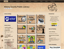 Tablet Screenshot of albanycountylibrary.org
